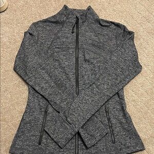 Lululemon Heathered Gray Nulu Define Zip-Up- Size 8
